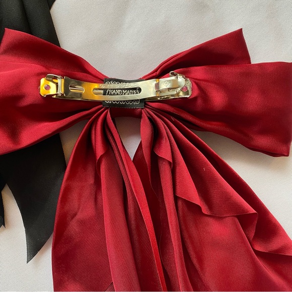 Chiffon Bow Hair Clip Classic Colors - Picture 3 of 12